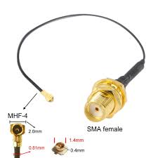 5 pieceskit) SMA Female bulkhead to IPX IPEX MHF4 RF pigtail jumper cable  for PCI WIFI Card wireless router M.2 card 0.81mm