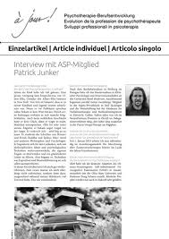 Interview mit ASP-Mitglied Patrick Junker