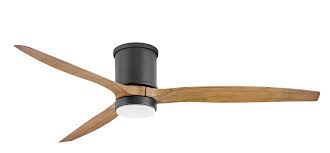 Indoor/outdoor matte black ceiling fan. Hinkley Hover Flush Mount Led 60 Indoor Outdoor Ceiling Fan In Matte Black Lightsonline Com