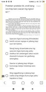 Pranyatan kang jumbuh karo wacan ing dhuwur yaiku. Pratelan Kang Ora Trep Karo Wacan Brainly Co Id