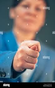 Showing with hand hi-res stock photography and images