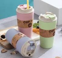 Amazon.com | Golandstar Sealable Drinks Cup 420ml Bamboo ...