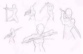 The library includes dynamic poses from ballet dancers, contemporary dancers, parkour athletes, martial artists, circus performers, as well as simple actions and figure drawing poses from models of all shapes and sizes. Woman Stock Practice 3 Swordwomen Drawing Reference Art Reference Poses Drawing Reference Poses