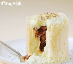 Timbal De Parmentier Con Bolonesa Y Crujiente De Queso Crujiente De Queso Recetas De Comida Arte De La Comida