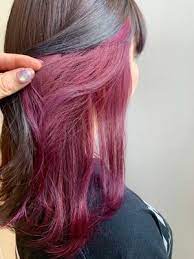 インナーカラーピンク みつき yahoo beauty 髪 カラー ヘアスタイル ロング ヘアスタイリング