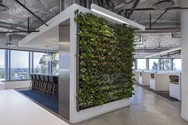 Green Walls A Cool Design Accent For Offices With Personality Accent Design Green Offices Personality Office Interior Design Office Design Green Wall