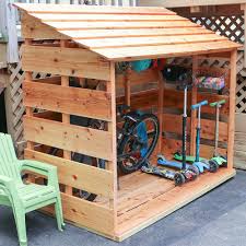 Small garden shed or bike shed construction. Diy Bike Storage Shed 3x3 Custom
