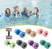 EVA Foam Water Aerobics Dumbbells for Pool Exercise - Lightweight Floating Barbells, Aqua Fitness Training, Swim Workout Equipment, 10.6x6 Inches, ...