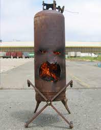 This means that over time you are able to. Mr Fire Face The Outdoor Fireplace Made From Old Propane Tank 5 Steps With Pictures Instructables