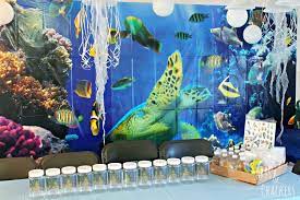 Customized underwater birthday party decorations and theme supplies by untumble in india. Ocean Themed Birthday Party Theme