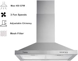 Extractor hood / fan ventilation hood kitchen hood electric kitchen chimney fume extractor exhaust plume 1. Wall Mount Range Hood 30 Inch With Ducted Ductless Convertible Duct Stainless Steel Chimney Style Over Stove Vent Hood With Led Light 3 Speed Exhaust Fan 450 Cfm Tieasy Glc House