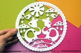 Download Free Elephant Paper Cut Svg Dxf Eps Files Crafter File 3d Svg File Free Love