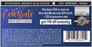 Never pay more than you need to. Expired Stater Bros Buy 50 Visa Or Mastercard Gift Cards 10 Groceries Get 10 Off Sep 2 8 Gc Galore
