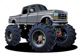 Cartoon Monster Truck Monster Trucks Monster Truck Drawing Cartoon Monsters