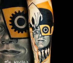 Though it is still not clear as to why anyone would want a tattoo which is connected with such a disturbing movie, but when you take the art that goes into the tattoo it is truly extraordinary. Clockwork Orange Tattoo By Tin Machado Post 22039