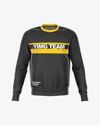 Download Sweatshirt Mockup Front View In Apparel Mockups On Yellow Images Object Mockups