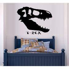 Decal T Rex Fossil Head Dinosaur Wall Decal 17 X 22 Lrg Walmart Com In 2021 Dinosaur Wall Decals Dinosaur Bedroom Wall Green Boys Room
