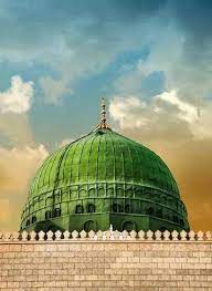 the blessed green dome of masjid an nabawi ﷺ medina mosque green dome islamic images