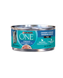 Other special diets are made to support health conditions by not stressing the system any more than necessary. Purina One Vibrant Maturity Chicken Ocean Whitefish Wet Cat Food Purina