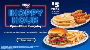 Ihop Introduces Ihoppy Hour With Many 5 Meals Ihop Dinner Restaurants Meals