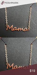 Mama Small Pendant Necklace Small Pendant Script Mama Necklace In Rose Gold Perfect For Mothers Day Birthday Or Every Day W Small Pendant Necklace Pendant