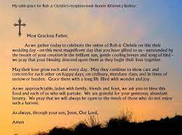 Wedding Prayer Meal Grace By Soapsmith Wedding Meal Prayer Wedding Prayer Dinner Prayer