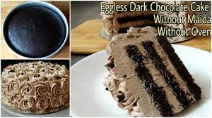 Eggless Dark Chocolate Cake Soft Moist Chocolate Cake Without Maida Oven Curd Condense In 2021 Soft Moist Chocolate Cake Dark Chocolate Cakes Moist Chocolate Cake