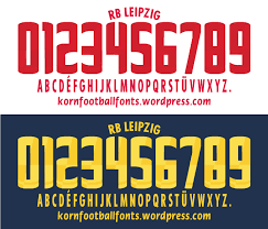 High quality rb inspired pillows & cushions by independent artists and designers from around the world.all orders are custom made and most ship worldwide within 24 hours. Rb Leipzig 17 18 Vector Font Kornfootballfonts