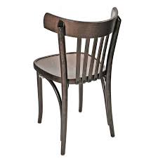 bistro chair bentwood style veneer seat walnut stain rear view wood restaurant chairs restaurant chairs chair