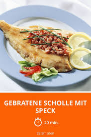 Gebratene Scholle Mit Speck Rezept Rezepte Lebensmittel Essen Scholle Braten
