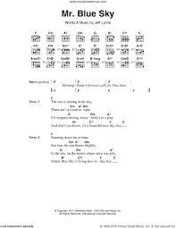 But if you did not find the. Orchestra Mr Blue Sky Sheet Music For Guitar Chords Pdf