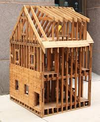 Great Balloon Framing Scale Model Of A Home Scale Model Homes Scale Model Architecture Balloon Frame