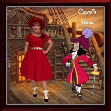 Captain Hook Vintage Red Dress Captain Hook Disney Inspired Outfits