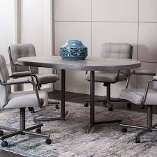 Sealed tulip round dining table 80cm to 150cm replica. Timber Oval Dining Room Set W Swivel Chairs Cramco Furniture Cart