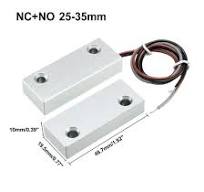 uxcell Rolling Door Contact Magnetic Reed Switch Alarm with 3 Wires for  NO/NC Applications MC-52