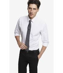 Black And White Button Up Shirt Fashion Trends Long Sleeves White Modern Slim Fit Dress Shirts With Polka Dots Grey Tie And Blac Fitted Dress Shirts Slim Fit Dress Shirts Red Polo Shirt Mens