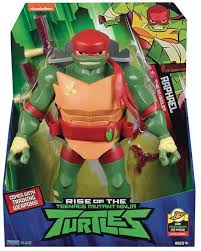 Teenage Mutant Ninja Turtles Nickelodeon Rise Of The Tmnt Raphael 11 Giant Action Figure Tonfas Throwing Stars Playmates Toywiz