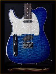 Tom Anderson Hollow Drop T Classic Left Handed In Jack S Pacific Blue At The Guitar Sanctuary Mckinney Texas Pacific Blue Toms Left Handed