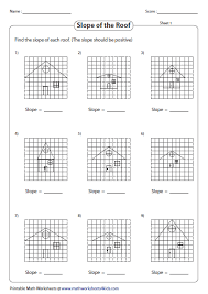 Finding Slope Of The Roof Counting Worksheets For Kindergarten Worksheets Mathematics Worksheets