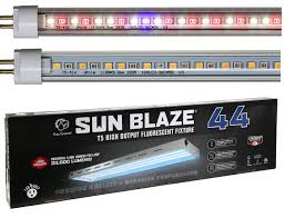 The most common fluorescent grow light bulbs used for general vegetative growth including cloning and seed starting applications. Sun Blaze Led Grow Light 164w 4ft 4 Lamp Comes With Your Choice Of Agroled T5 Bulbs Bustan Hydroponics Grow Lights Grow Tents Organic Fertilizers Inline Fans And Filters