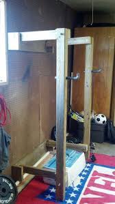 See his thread on reddit here. Squat Rack Home Made Gym Diy Home Gym Squat Rack Diy