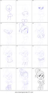 How To Draw Vanellope Von Schweetz From Wreck It Ralph Printable Step By Step Drawing Sheet Drawingtutorials101 Com How to draw a cartoon belle from beauty and the beast. how to draw vanellope von schweetz from