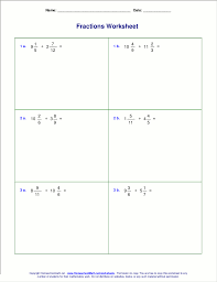 When adding or subtracting fractions with unlike denominators. Worksheets For Fraction Addition