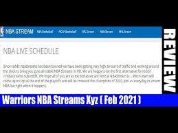 Nba streams 100 is the official backup to the reddit nba stream. Warriors Nba Streams Xyz Feb 2021 Want To Get Details About It Watch This Dodbuzz Youtube