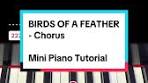 Birds of a Feather Piano Chords and Melody Tutorial