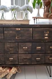 Turn an old chest of drawers into a simple and rustic, yet beautiful and elegant faux card catalog cabinet (apothecary cabinet)! Diy Faux Drawers Antique Apothecary Cabinet Makeover Apothecary Cabinet Apothecary Decor Home Decor Hacks