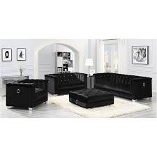 Coaster furniture is one of the most expansive and well established furniture brands we carry. 505395 Coaster Furniture Chaviano Chrome Tufted Sofa