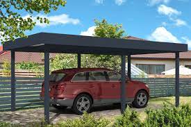 Carports can be fabricated in all sizes, depending on the structure they are attached to. Carport With Flat Roof From Roomoutdoors Ireland