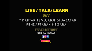 We did not find results for: Jabatan Pendaftaran Negara Temujanji Youtube