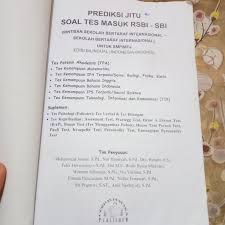 Berikut ini contoh soal masuk sma / smk tahun ajaran baru 2021/2022 untuk tes potensi akademik (tpa). Prediksi Jitu Soal Tes Masuk Rsbi Sbi Untuk Smp Mts Edisi Bilingual Indonesia Inggris Shopee Indonesia